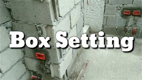 cinder block electrical box|electrical junction box installation.